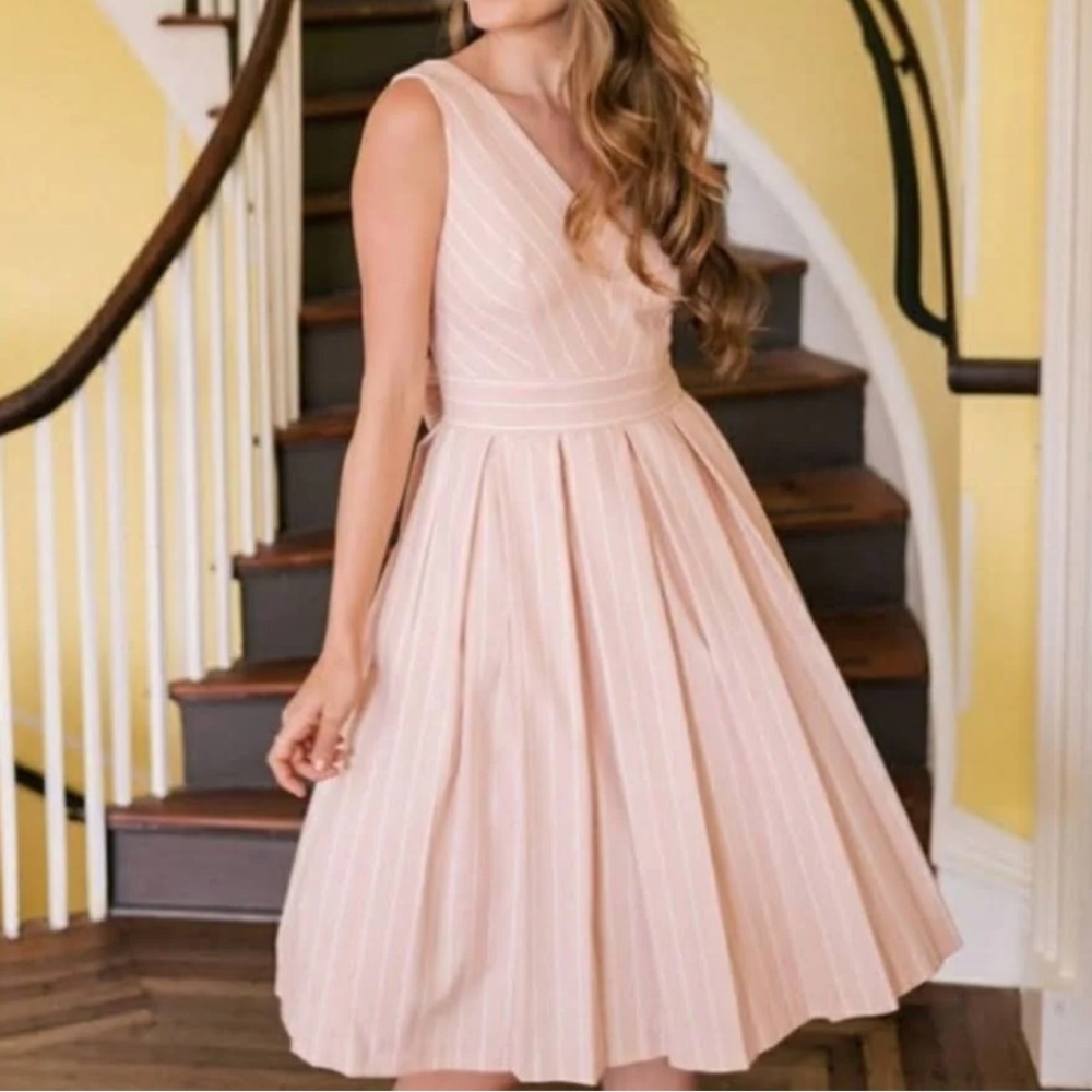 Gal Meets Glam pink Samantha bow back dress size 12